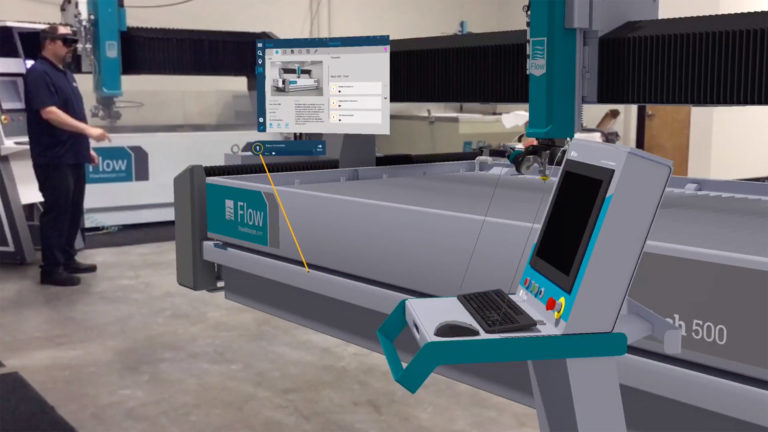 Industrial equipment training and demonstration software with augmented reality, Taqtile Manifest AR Platform