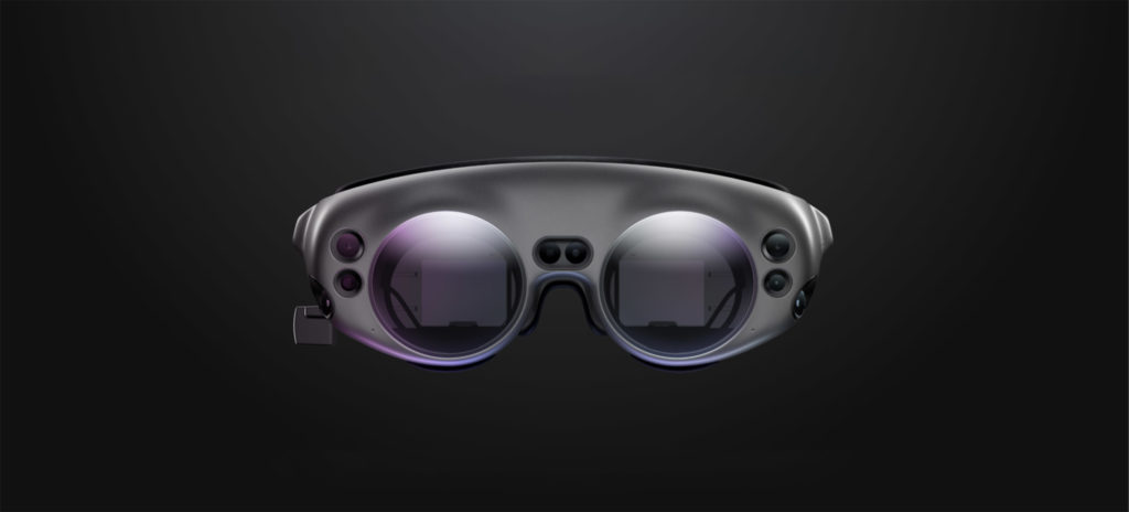 Magic Leap augmented reality headset with Taqtile Manifest work instruction software