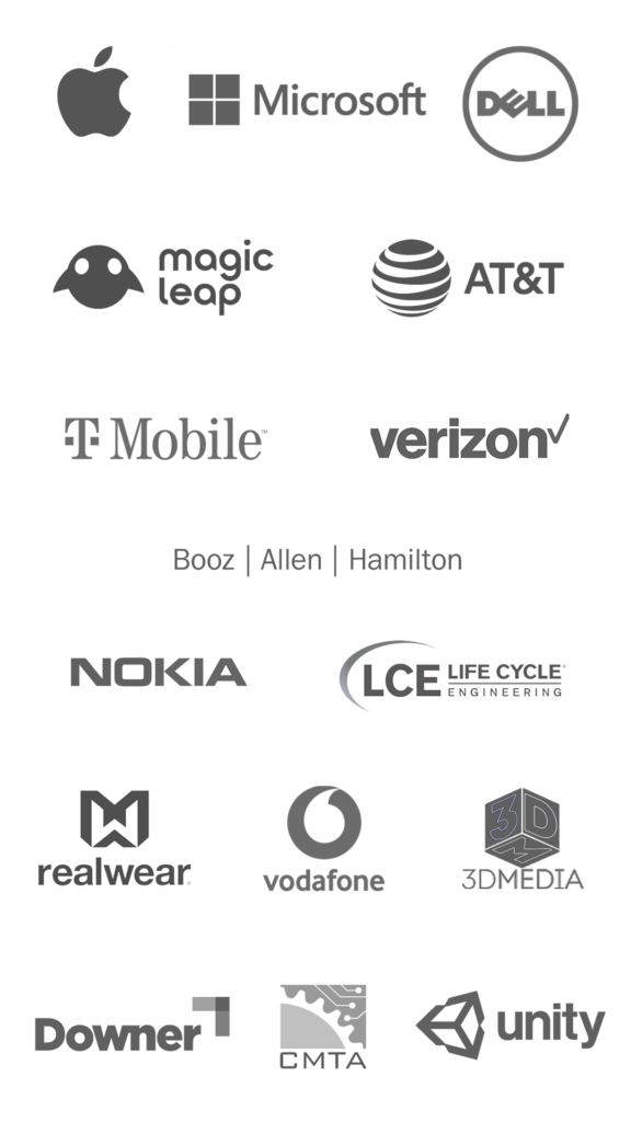 logos of Taqtile's partners for mobile