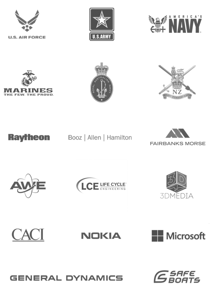 defense industry partners logos for mobile